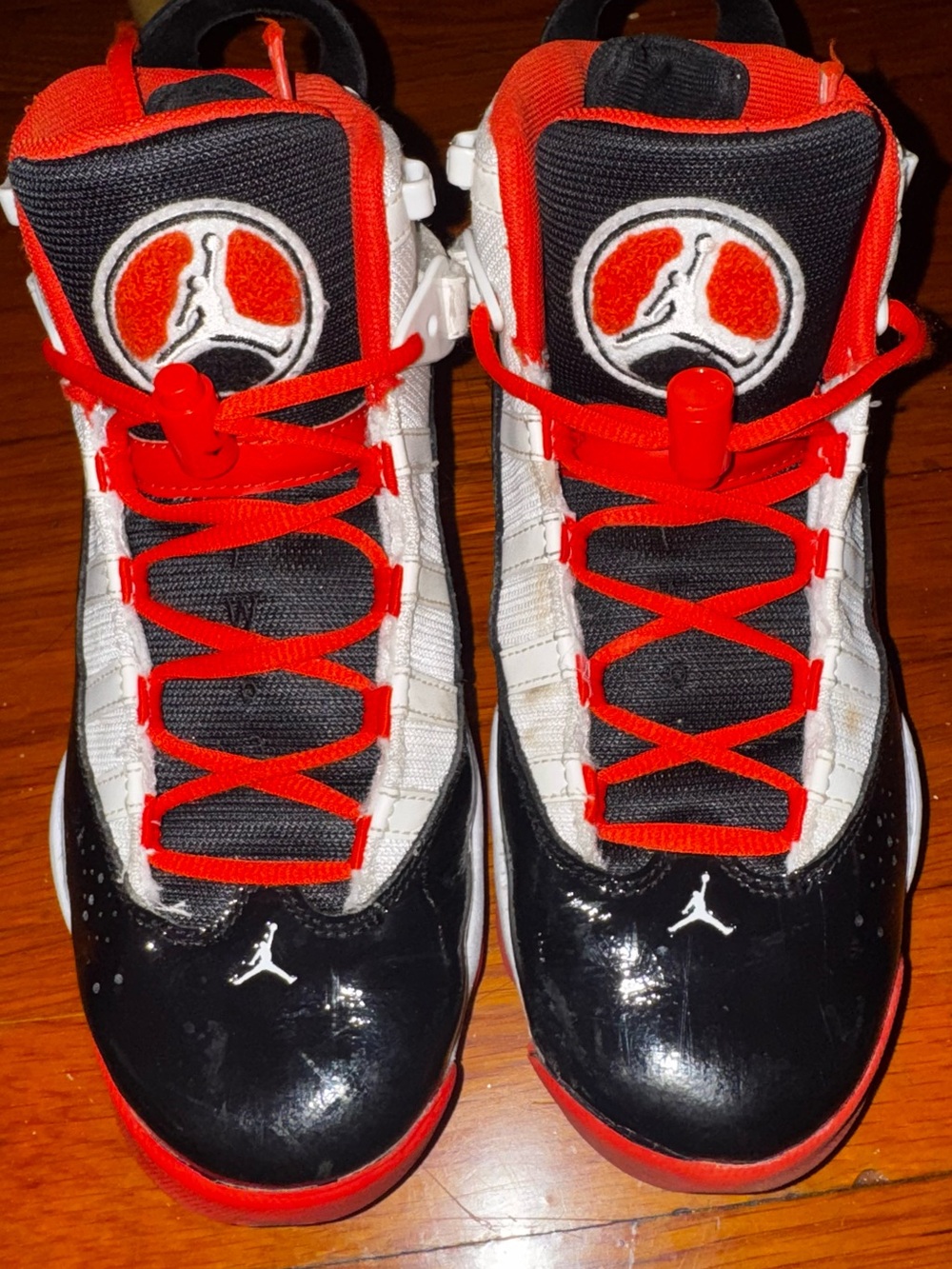 Nike Kids' Black, White & Red Basketball Sneakers